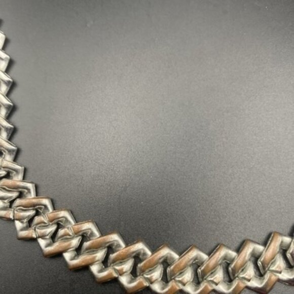Iced Out Men's Miami Cuban Link Necklace Silver Tone 13mm 20" Hip Hop LOOK READ - Picture 7 of 7